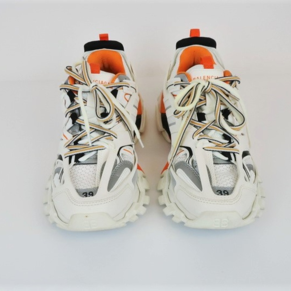 Balenciaga Track Sneakers White/Orange Size 39 - Picture 3 of 8
